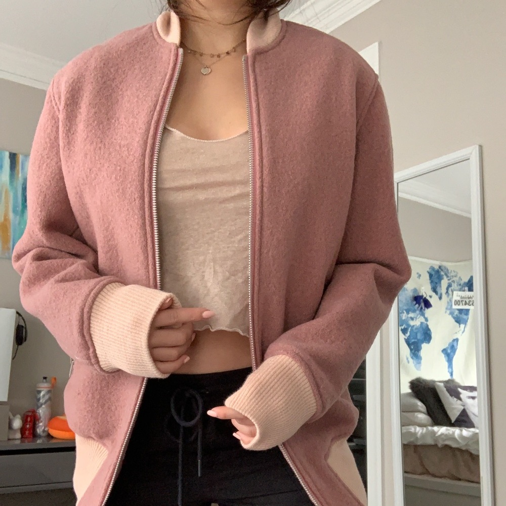 Rag and Bone pink bomber